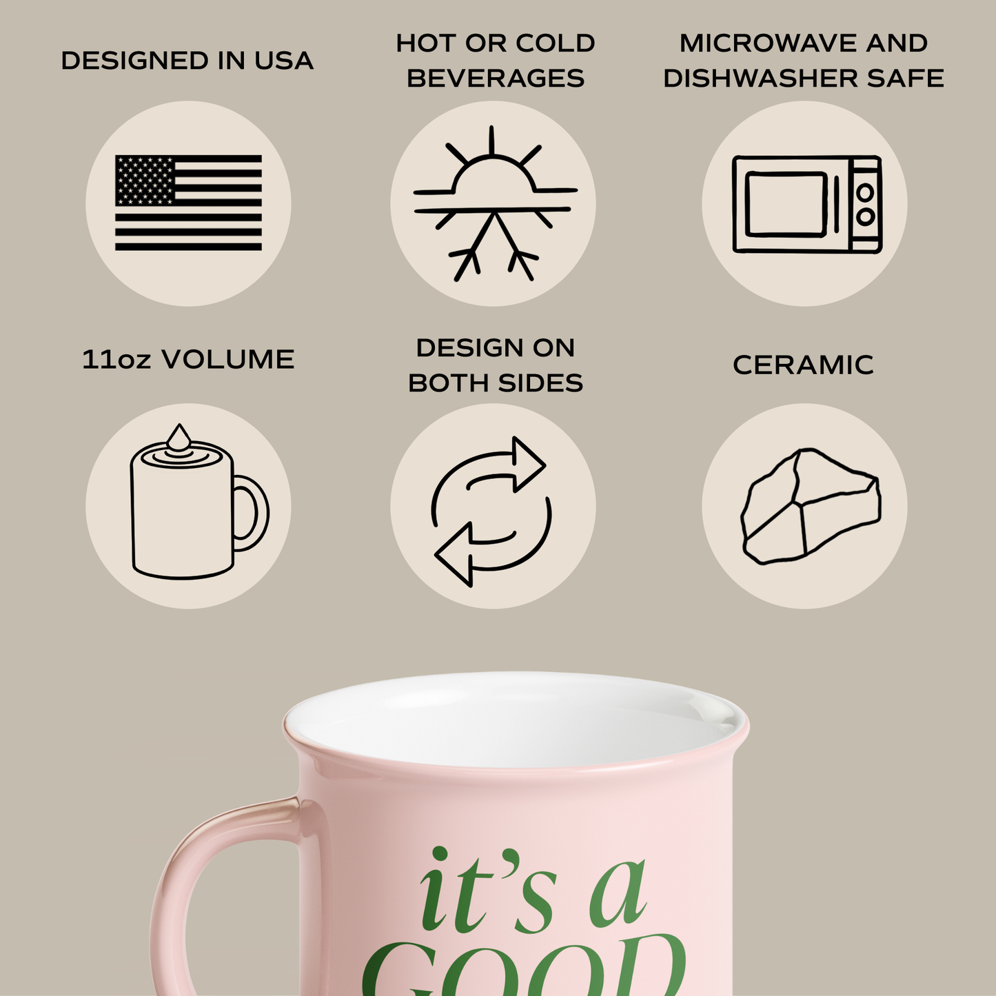 It's A Good Day 11 oz Campfire Coffee Mug - Decor & Gifts