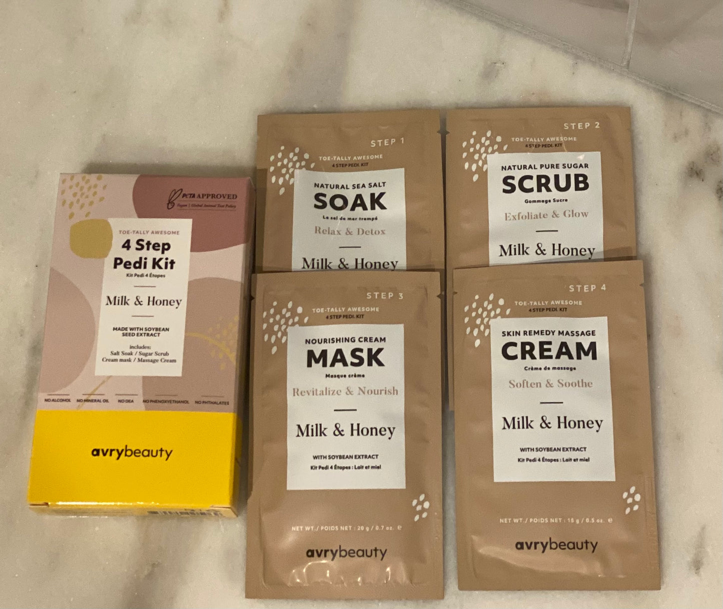 Milk & Honey 4-Step Pedi Kit