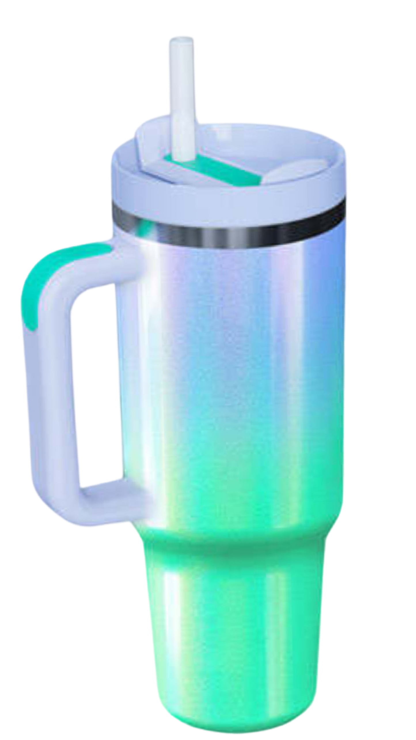 Stainless Steel Tumbler in Mermaid Ombré