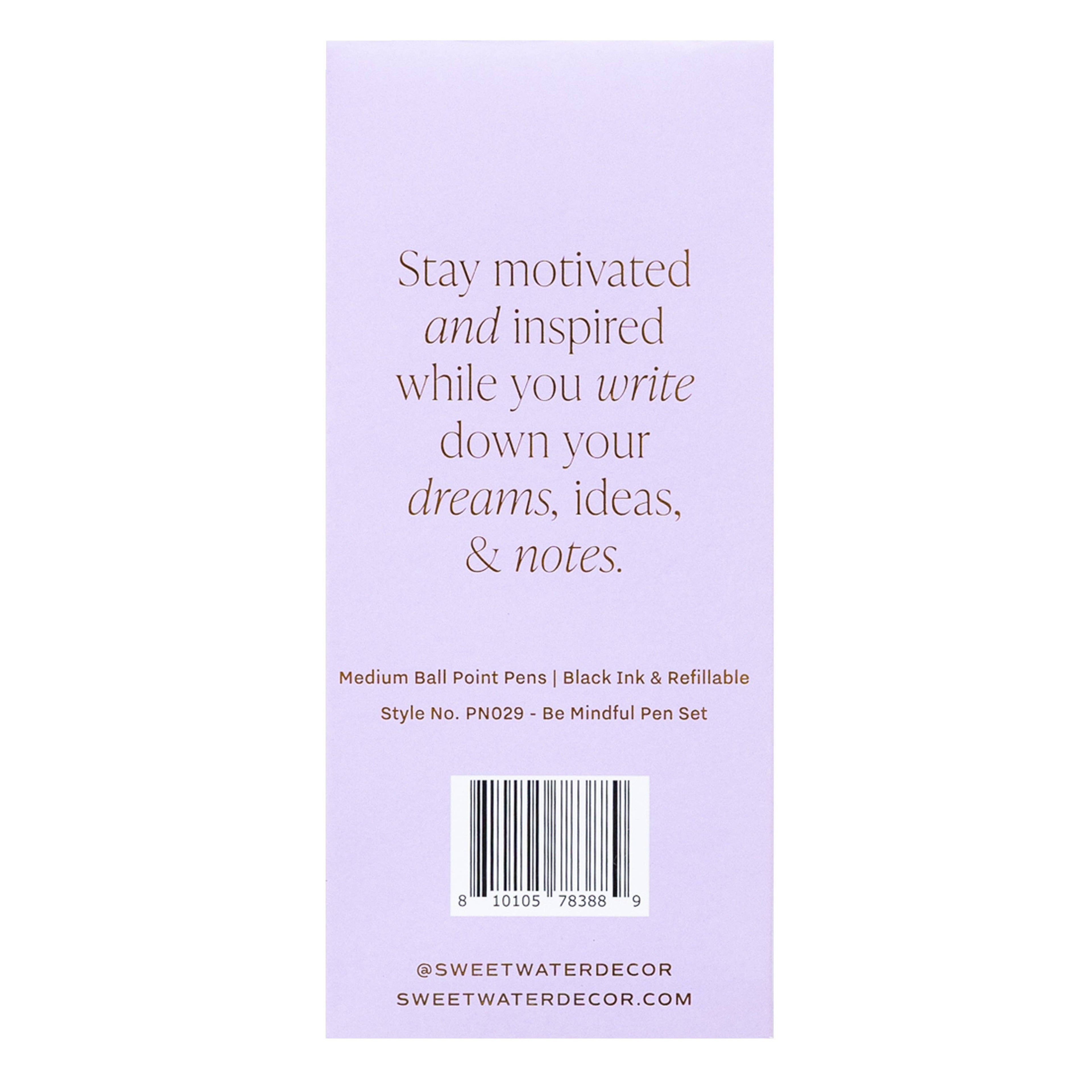 Be Mindful Metal Pen Set - Home Decor & Gifts