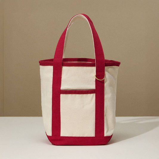Small Multi Purpose Canvas Tote Bag
: Red