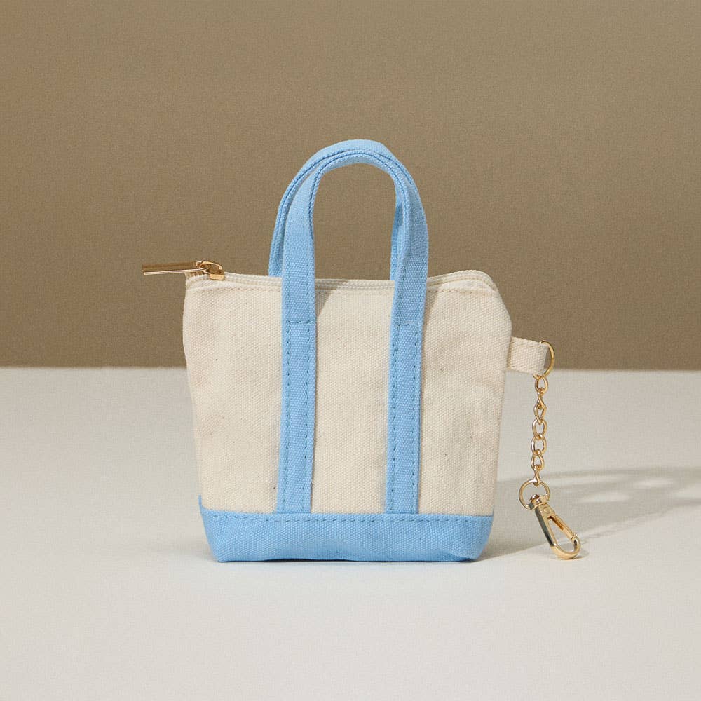 Mini Canvas Pouch Bag / Bag Charm: OLIVE