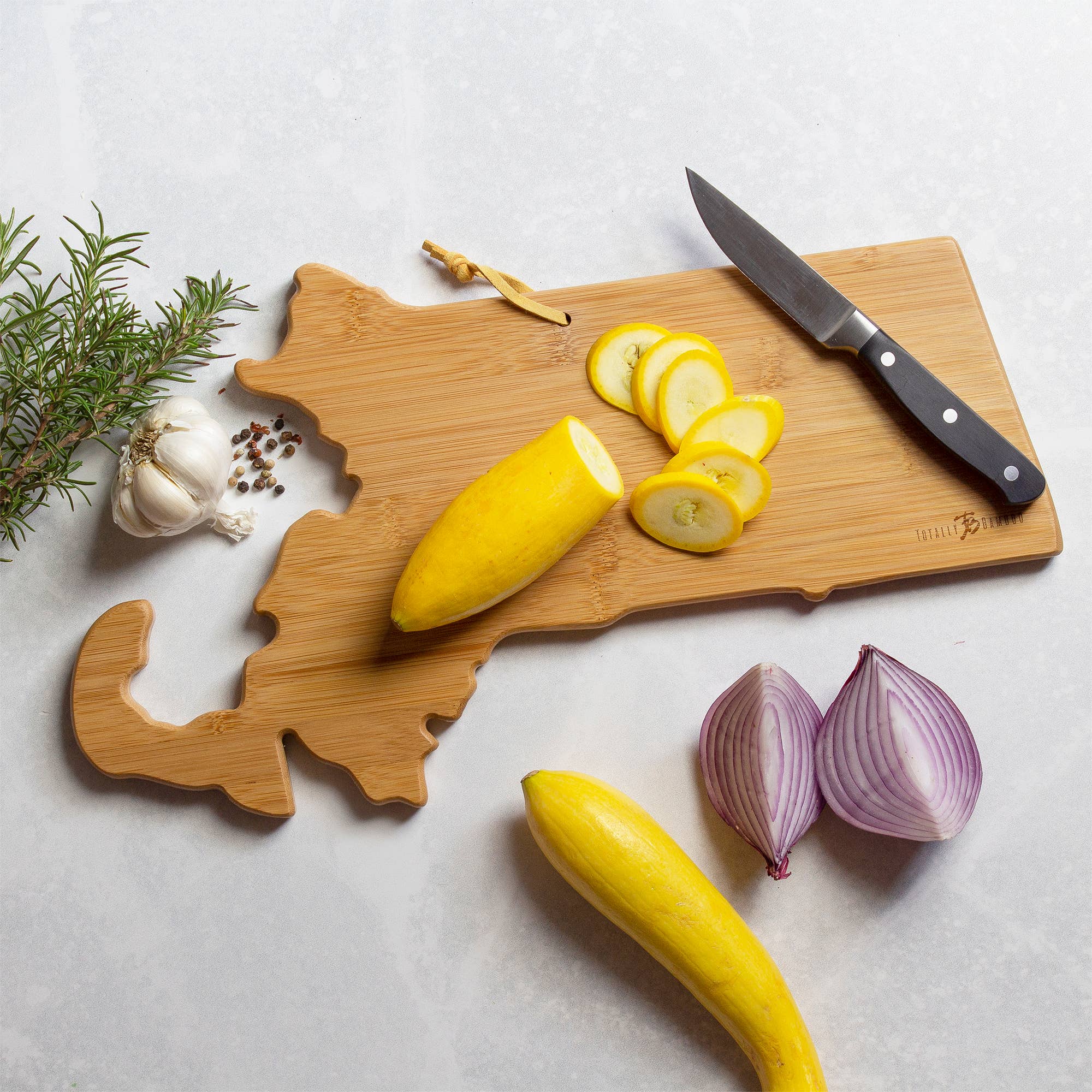 Massachusetts Cutting Board with Artwork by Fish Kiss™