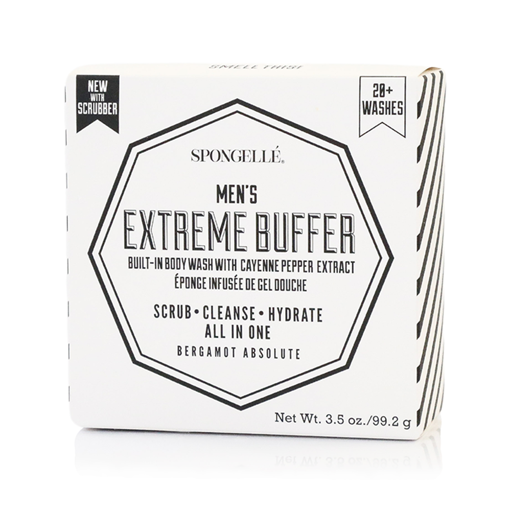 20+ Men’s Extreme Buffer w/ Black Scrubber (Bergamot): 3.5 oz