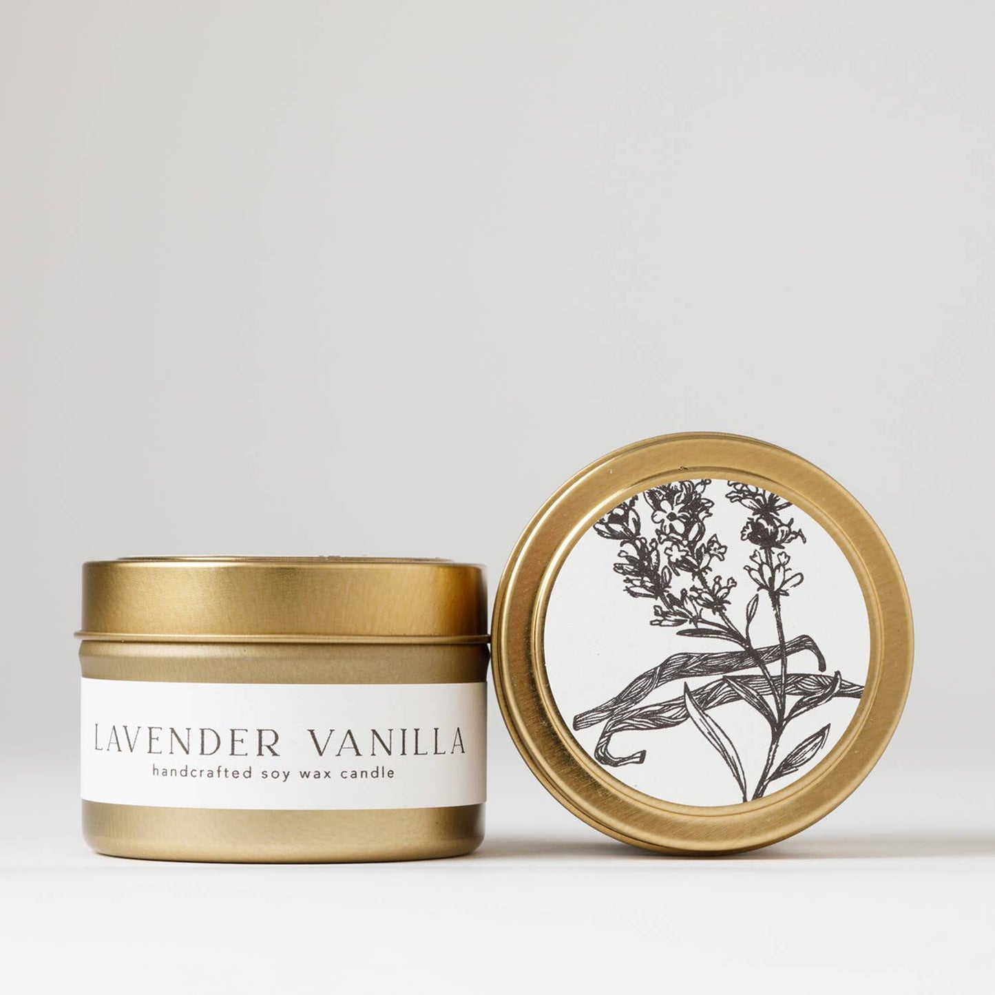 Lavender Vanilla: Tin Soy Candle