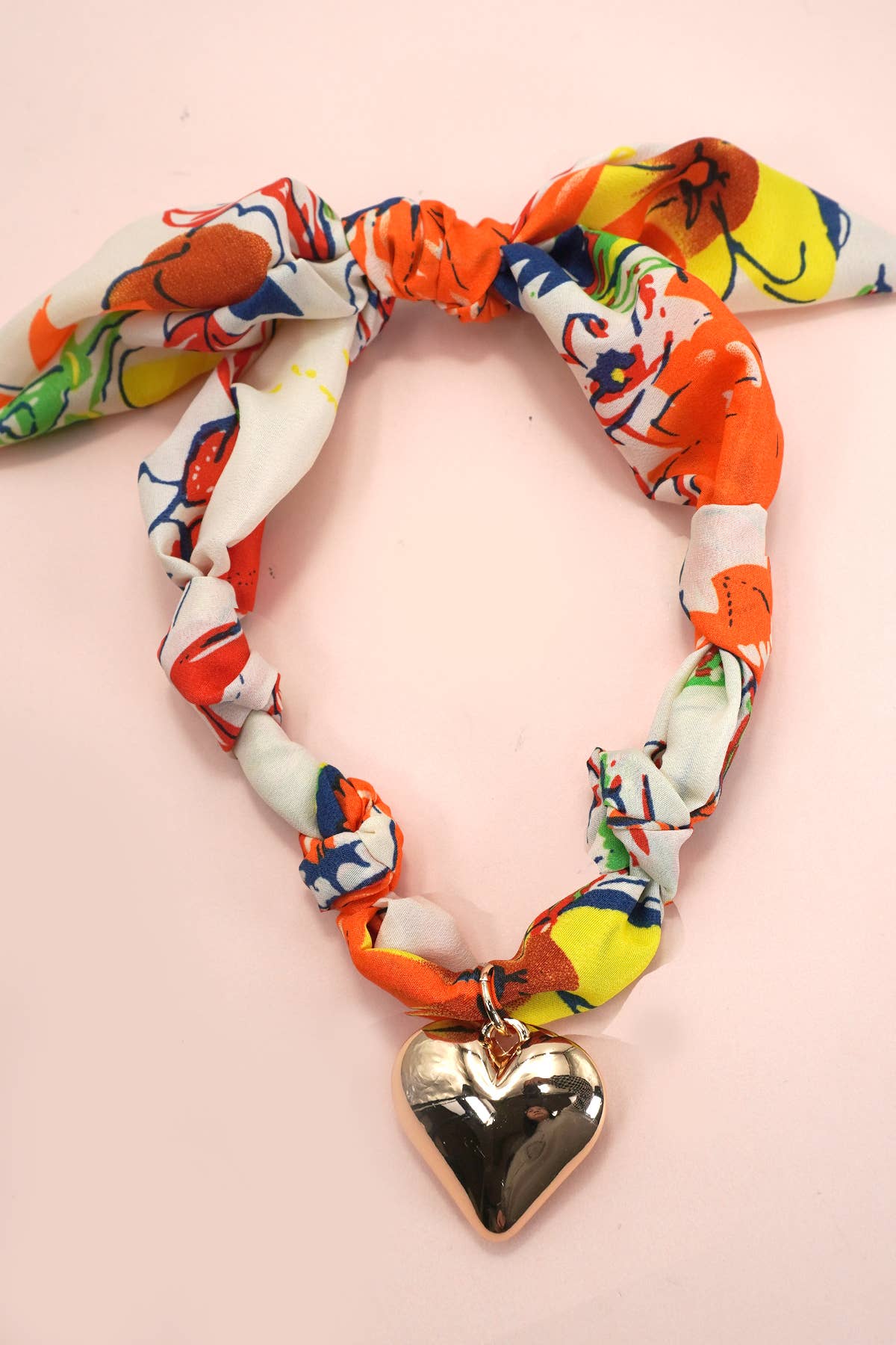 Handmade  Scarf  Charm Necklace