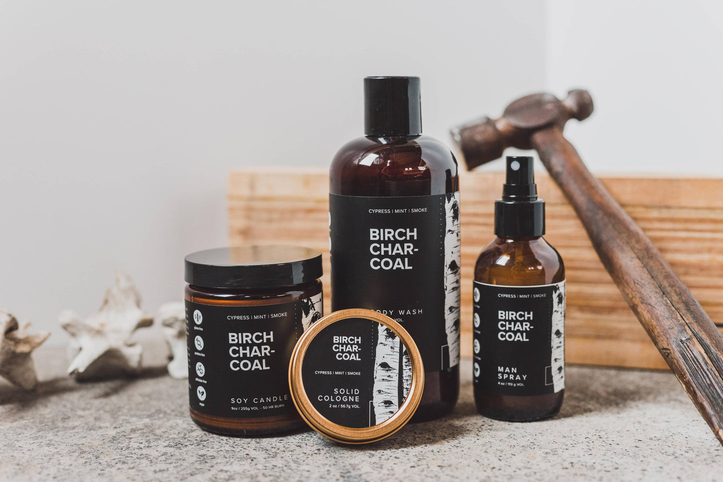 Birch Charcoal Solid Cologne