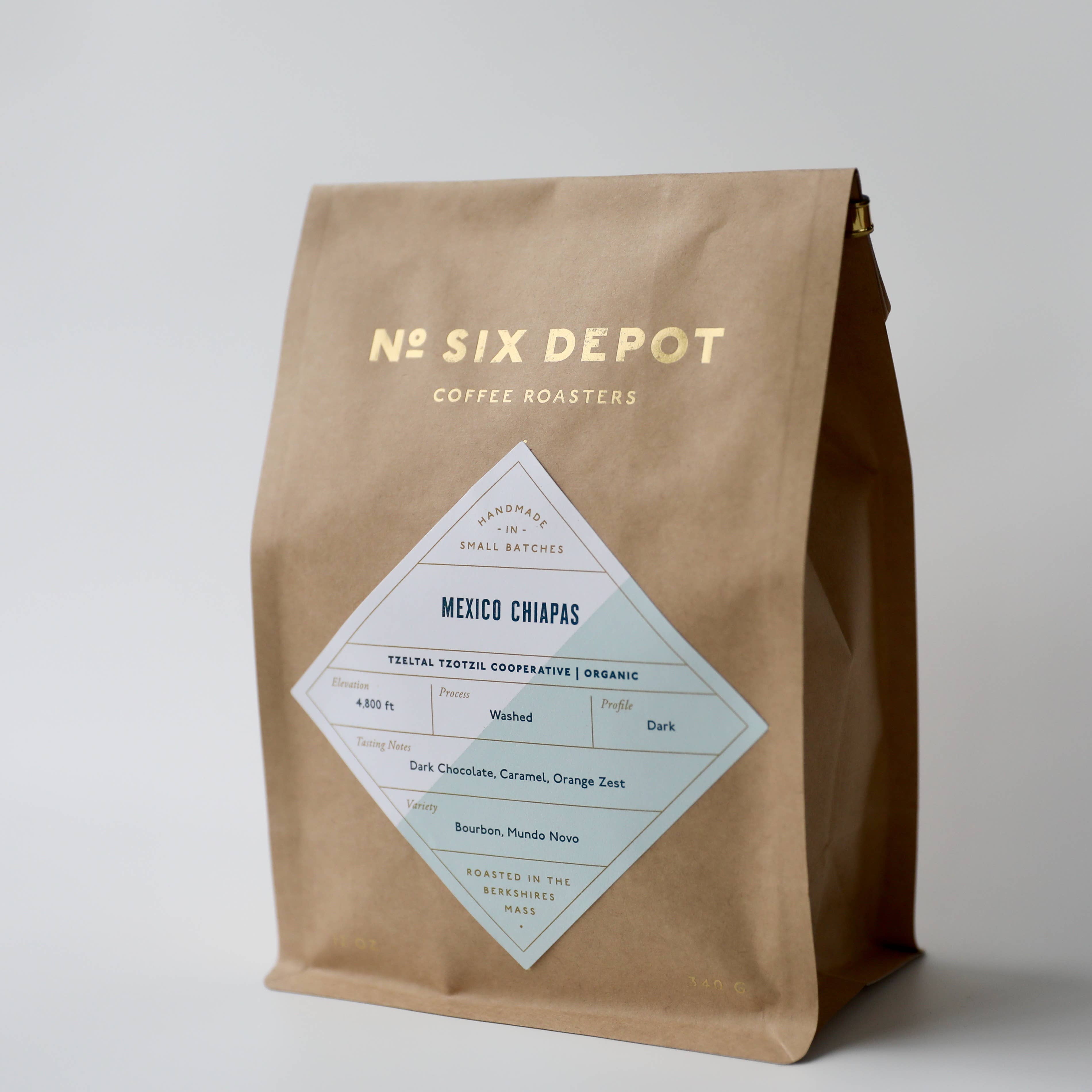 Mexico Chiapas Whole Bean Coffee 12 oz