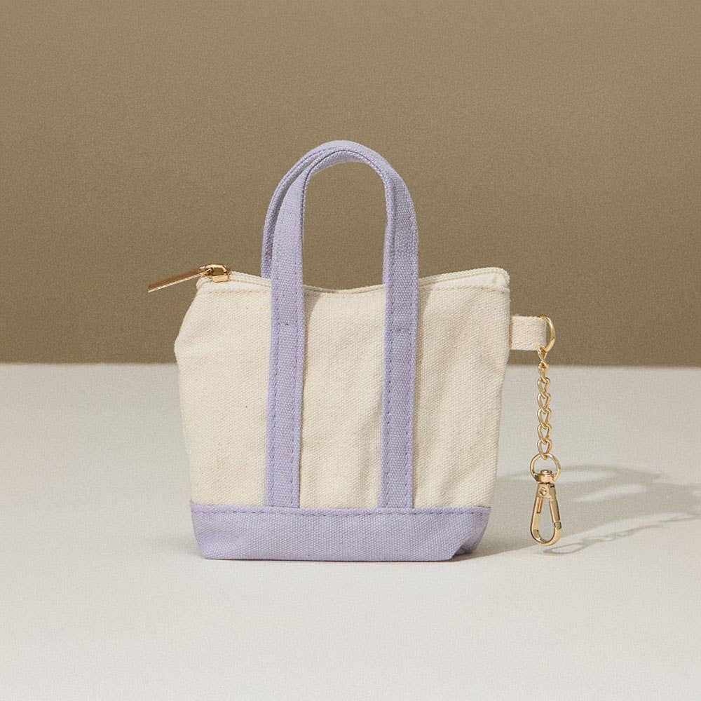Mini Canvas Pouch Bag / Bag Charm: OLIVE