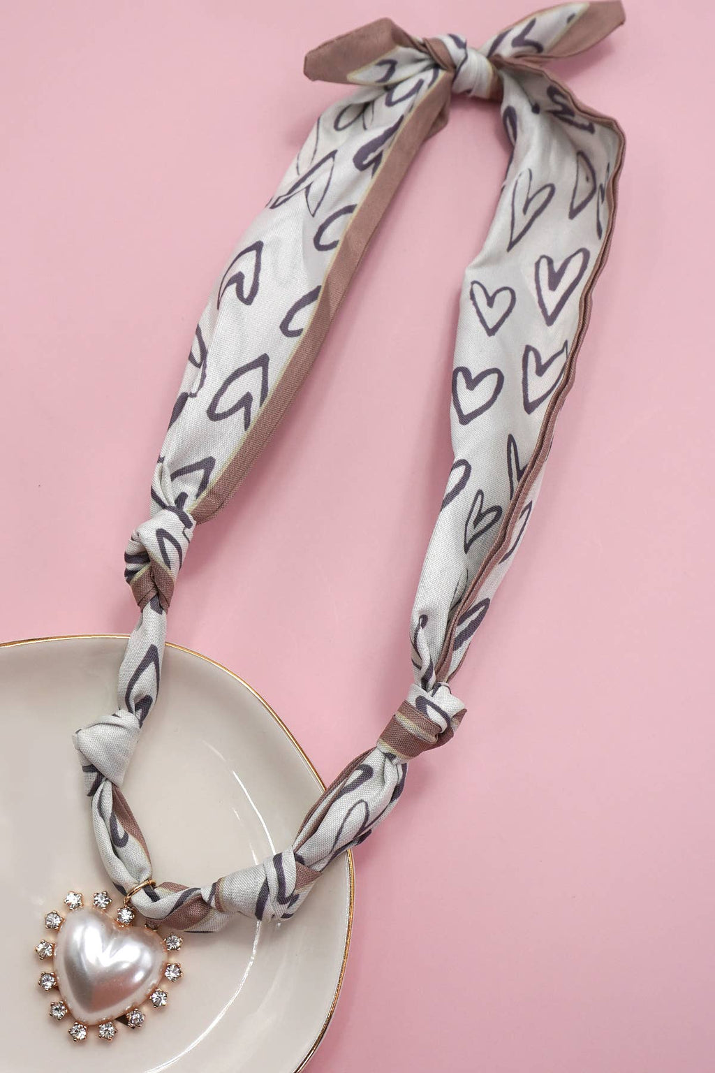 Handmade  Scarf  Charm Necklace