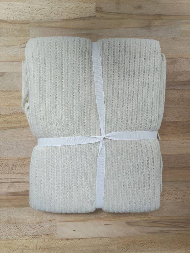 Faux Cashmere Soft 50"x60" Throw Blanket - Ivory