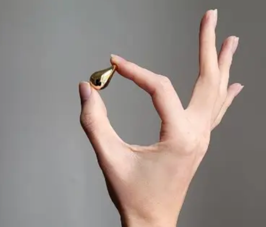 Tear Drop Puffy - stainless steel Earrings: Mega