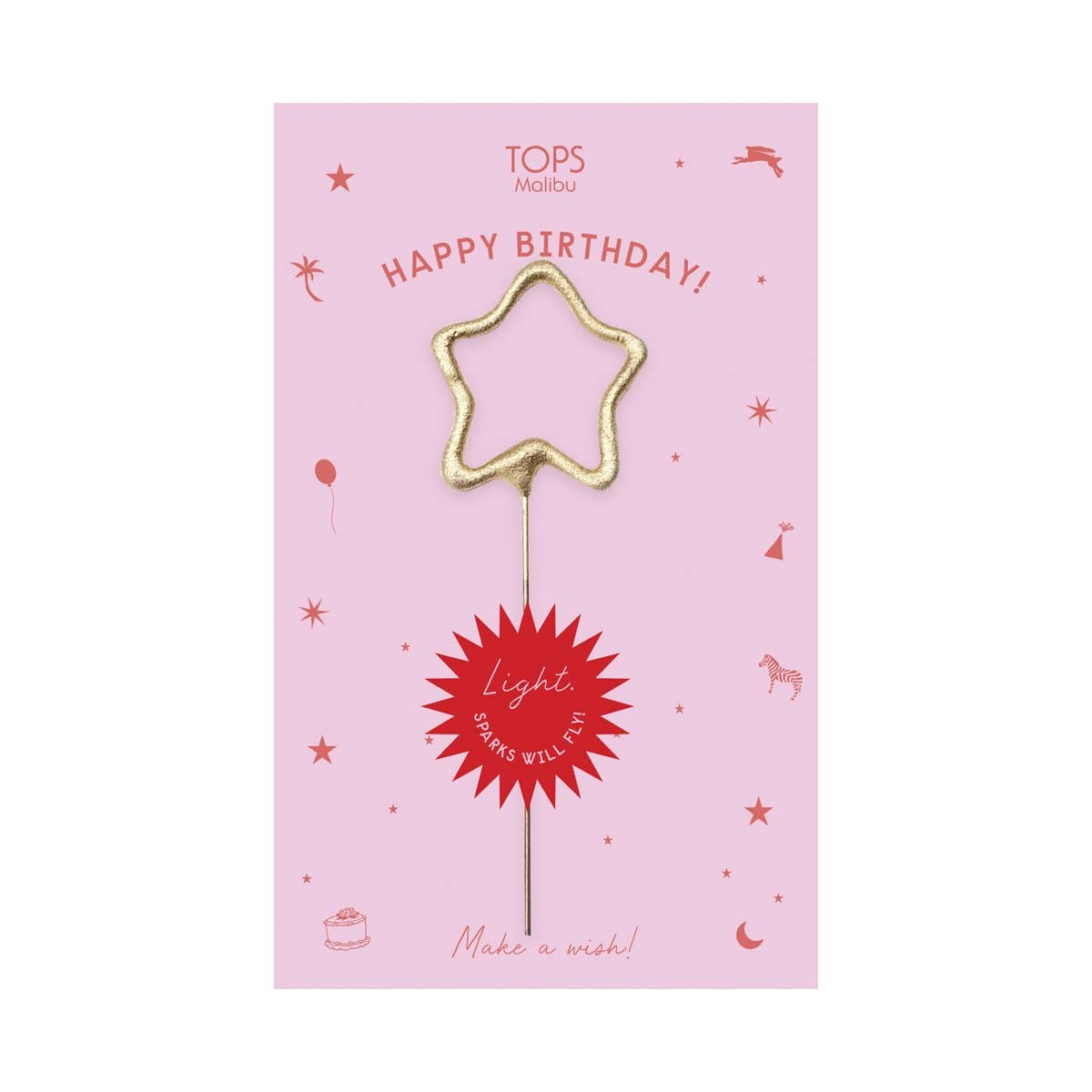 Sparkler Card Happy Birthday Asst. Color