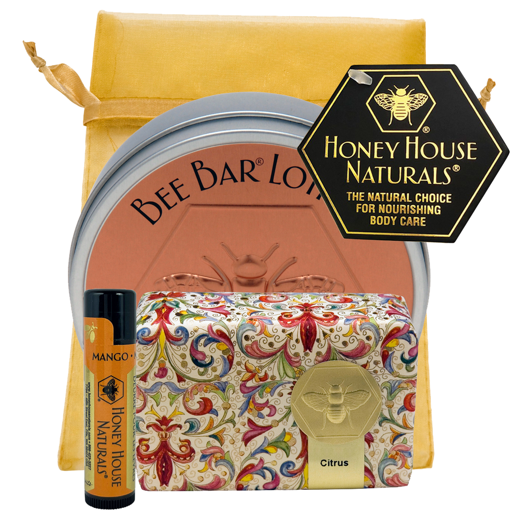 Soap Gift Set - 3 Piece: Large Lotion, Soap & Lip: Natural and Natural