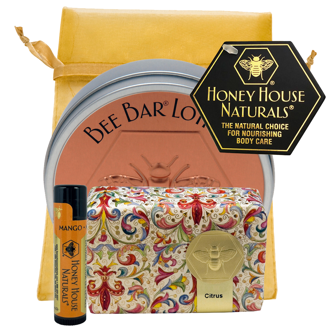 Soap Gift Set - 3 Piece: Large Lotion, Soap & Lip: Natural and Natural