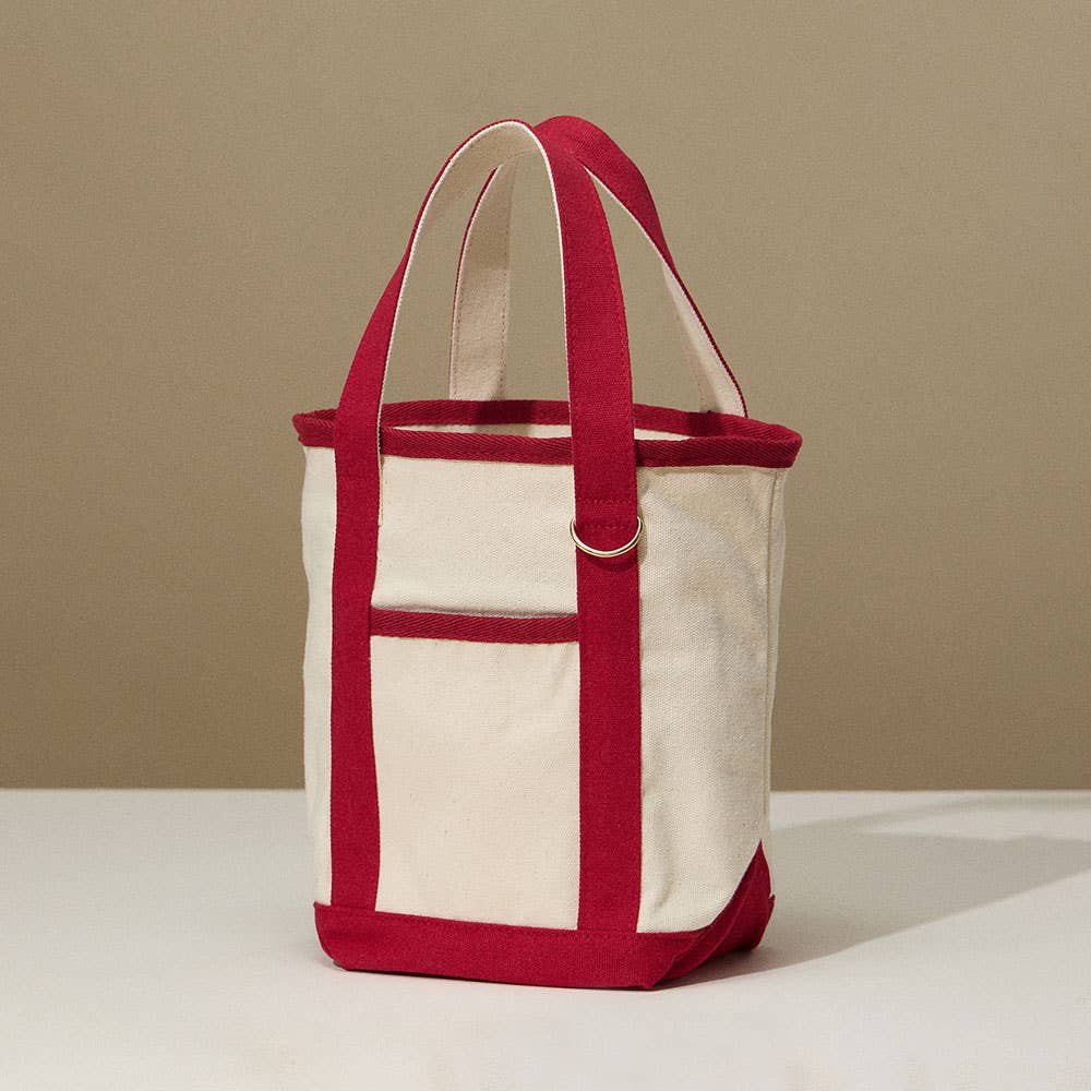 Small Multi Purpose Canvas Tote Bag
: Red