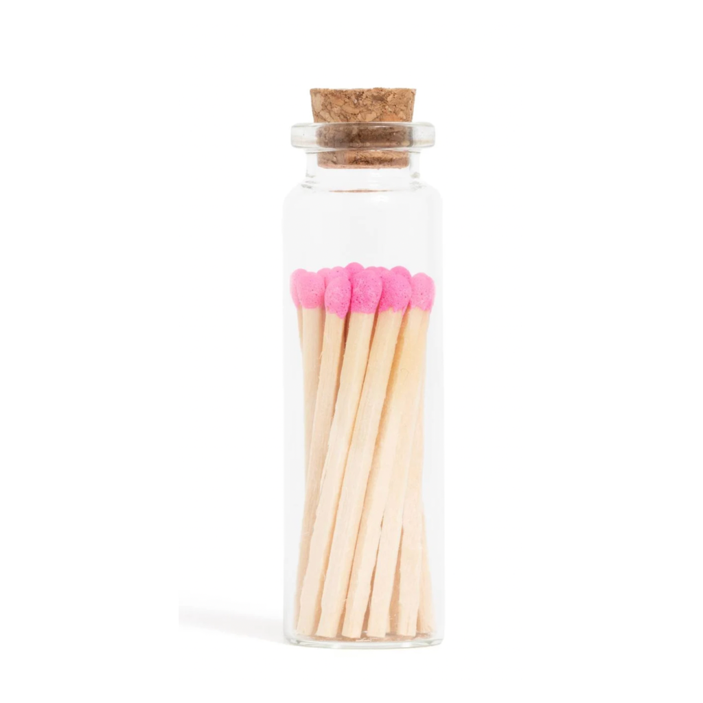 Matches | Apothecary Matchstick Jar | Strike On Glass Bottle: White