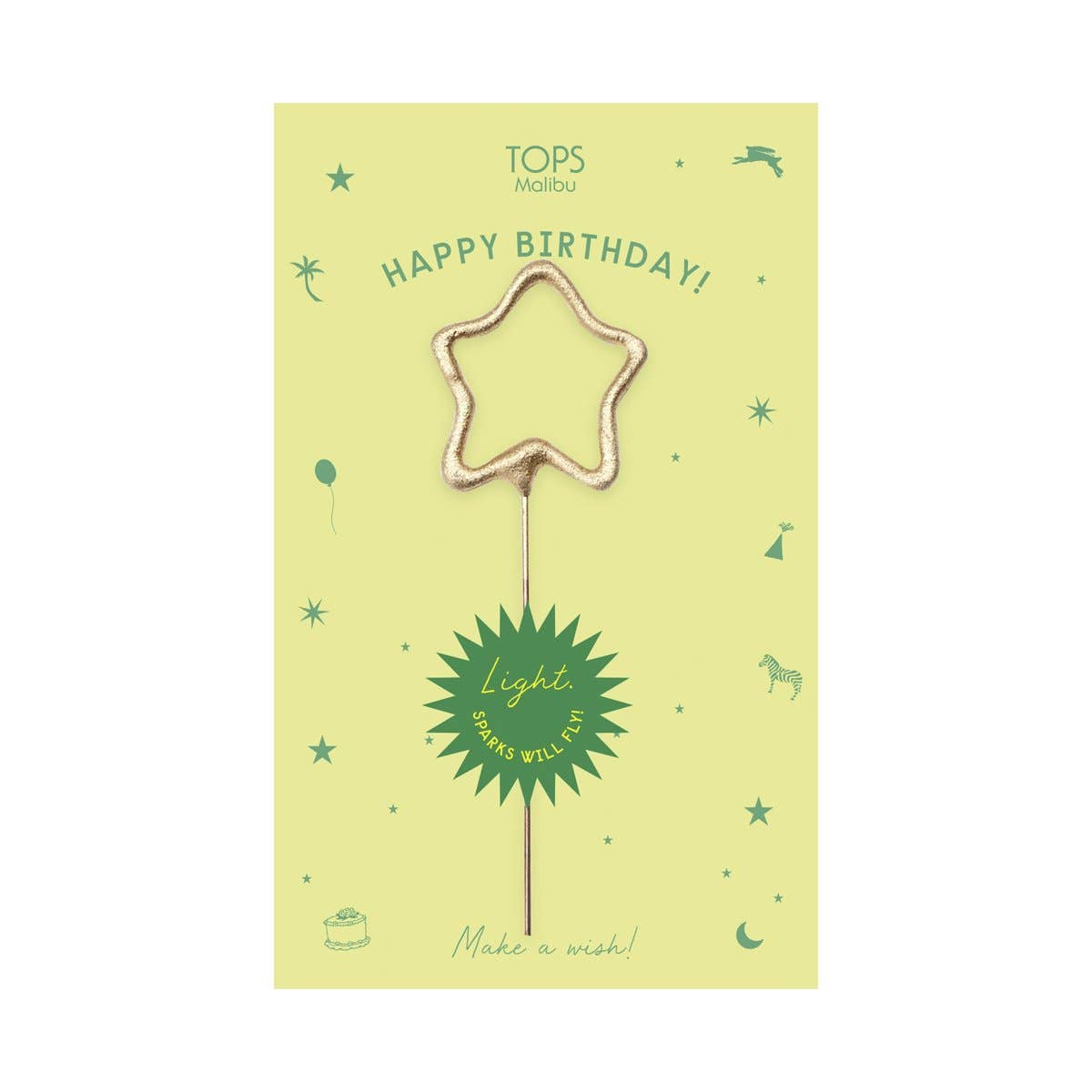 Sparkler Card Happy Birthday Asst. Color