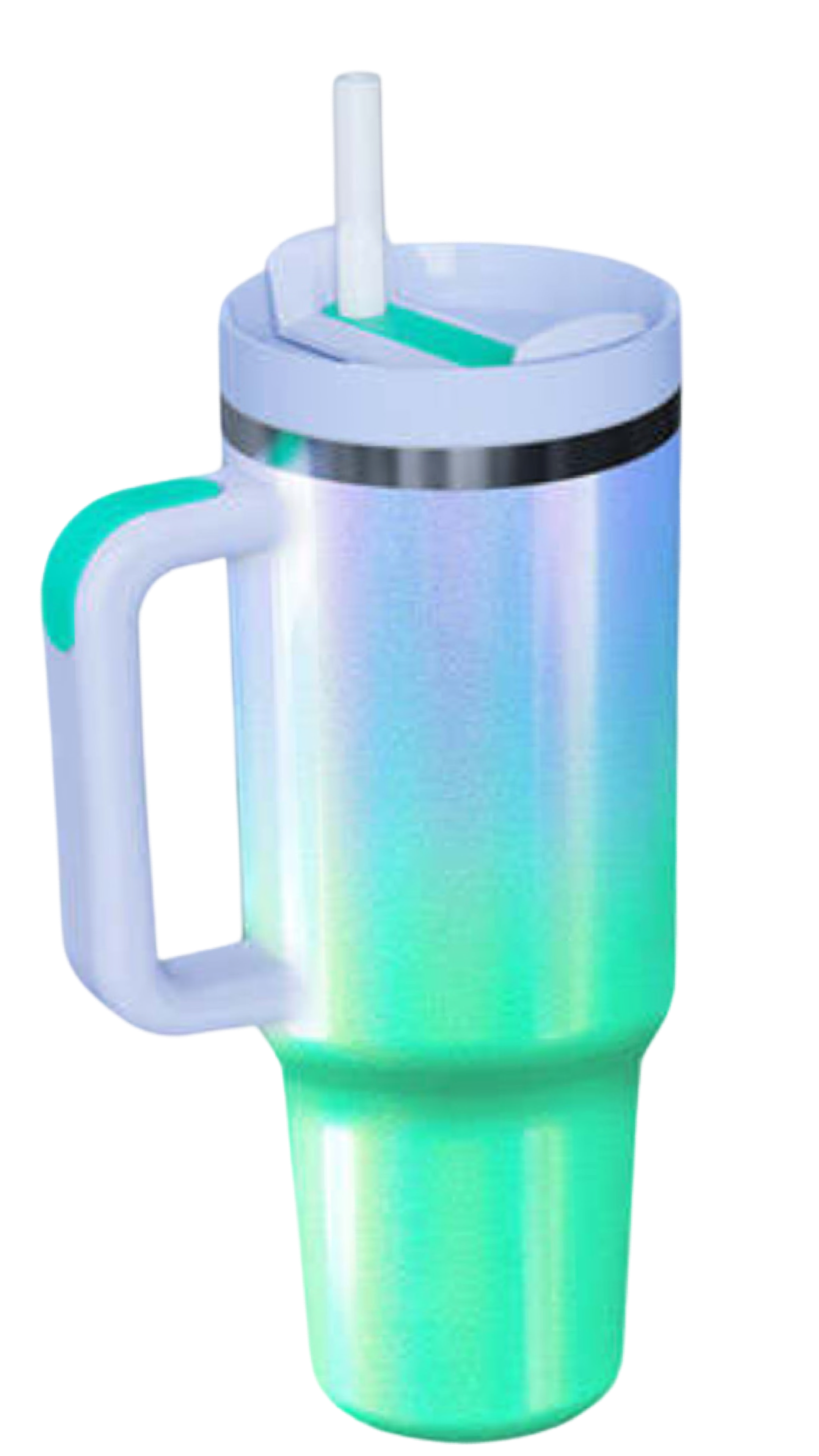 Stainless Steel Tumbler in Mermaid Ombré