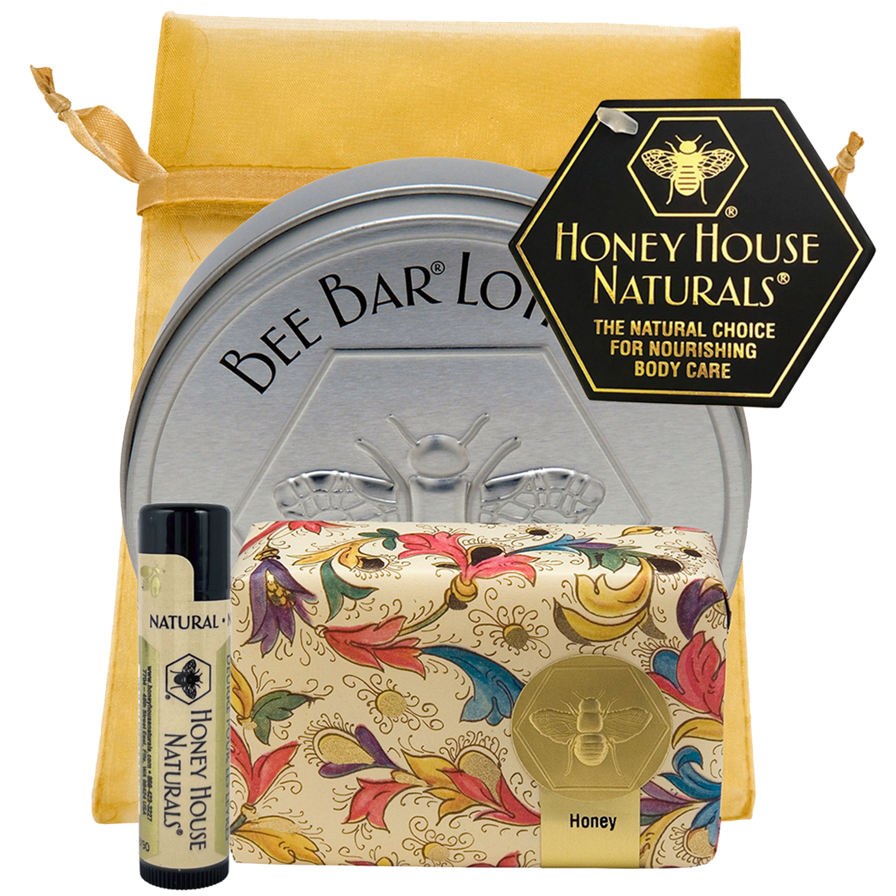 Soap Gift Set - 3 Piece: Large Lotion, Soap & Lip: Natural and Natural