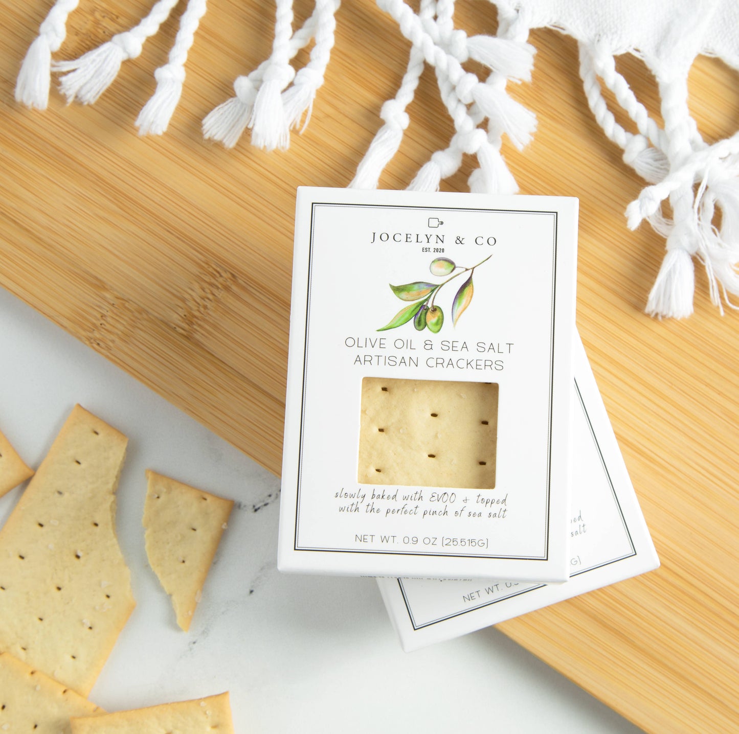 Mini Olive Oil & Sea Salt Crackers