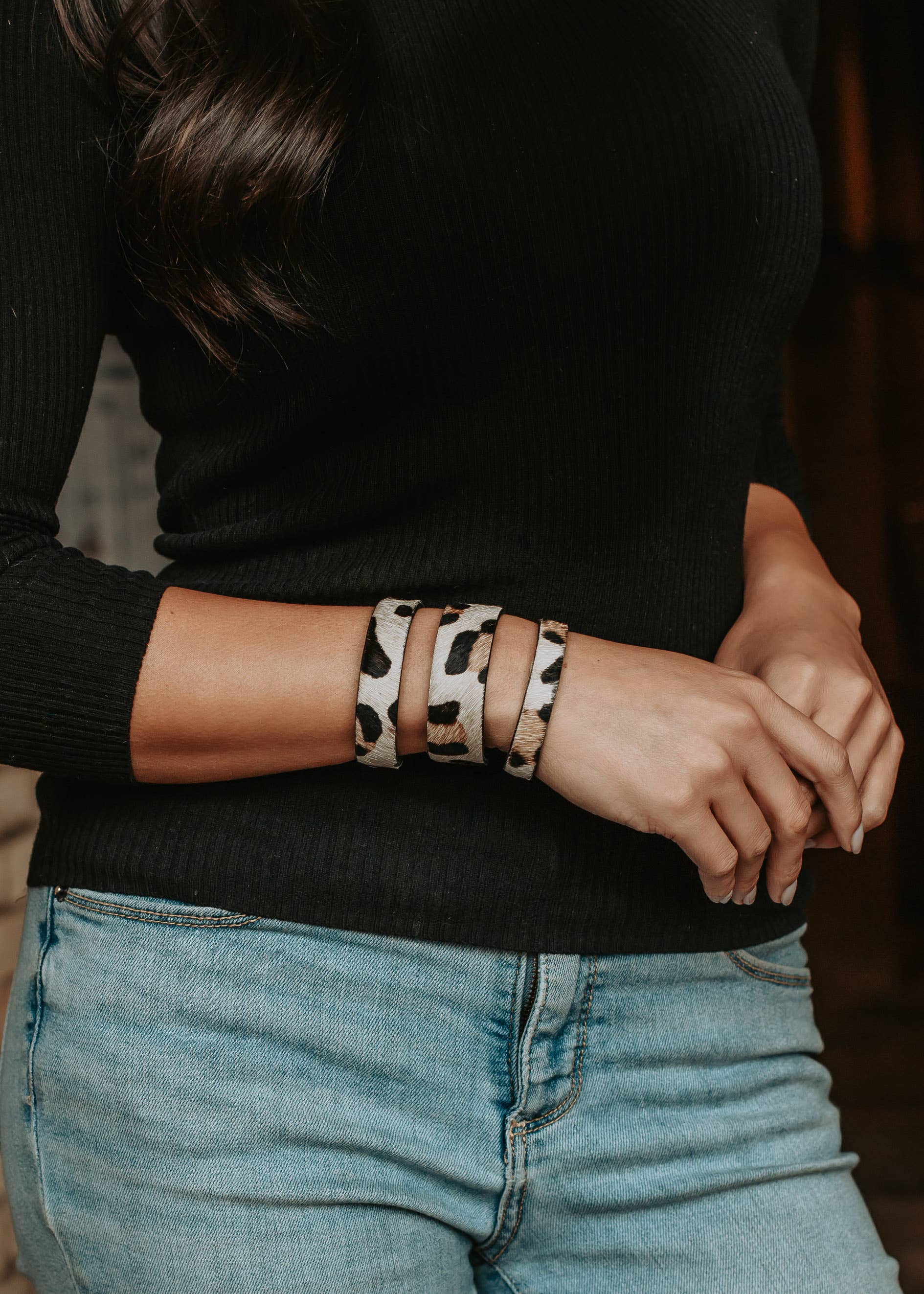 Animal Print Cuff Set